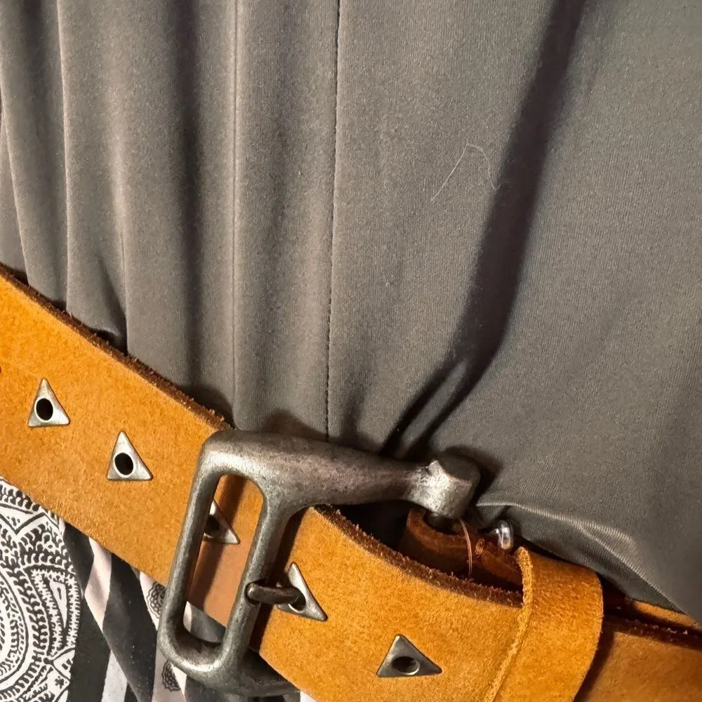 We The Free Tan Belt with Silver Accents